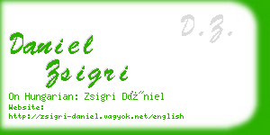 daniel zsigri business card